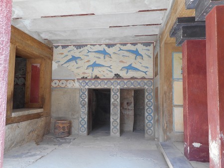 Queen's suite at Knossos Palace Crete