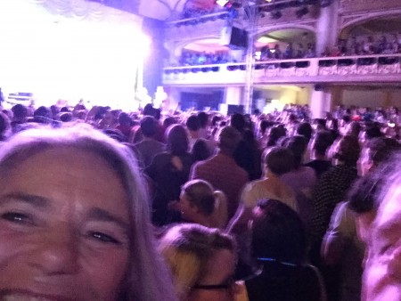 Geni does a selfie during Postmodern Jukebox in Prague